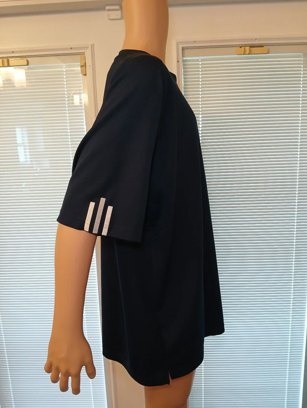 adidas Navy Blue Short-Sleeve Crewneck Tee